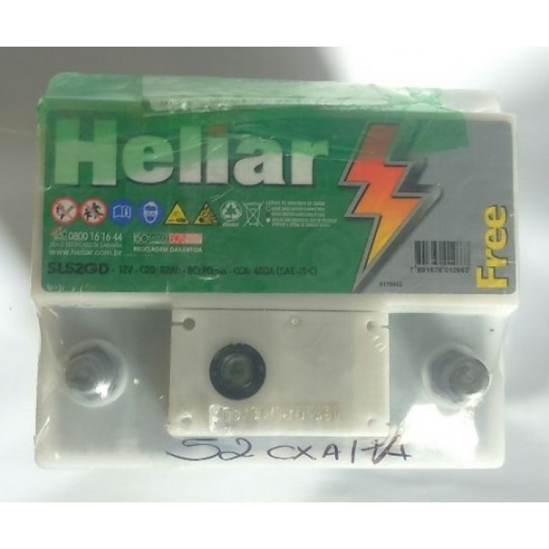 Bateria Heliar 65 Amperes Comprar Butantã - Baterias Heliar em Alphaville