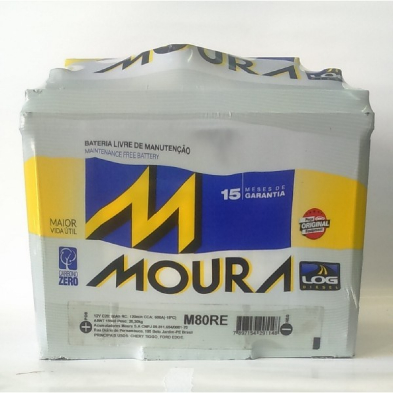 Comprar Bateria do Carro Moura Consolação - Baterias Moura no Centro